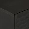 vidaXL Beistellschrank Schwarz 60x33x75 cm Massivholz Mango