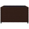 vidaXL 3-tlg. Garten-Lounge-Set mit Kissen Braun Poly Rattan