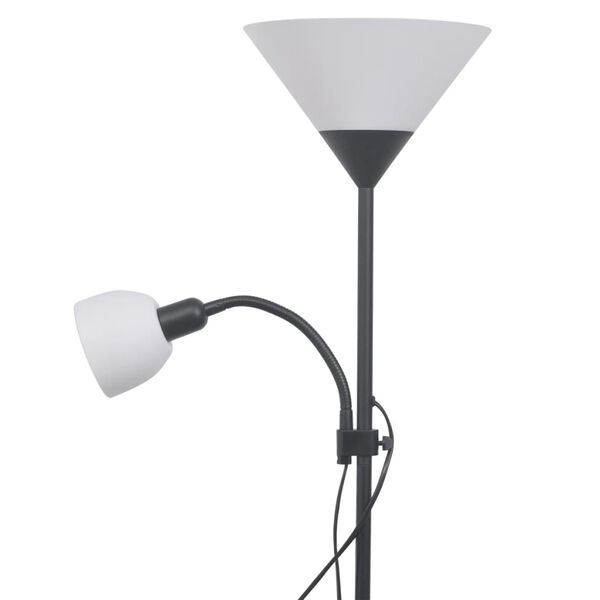 vidaXL Stehlampe Schwarz