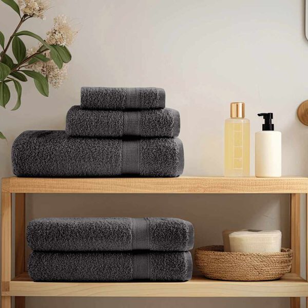 vidaXL Premium Handt&uuml;cher SOLUND 50 Stk. Anthrazit 100x200 cm 600 g/m&sup2;