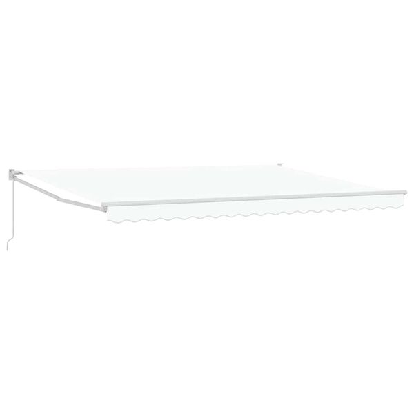vidaXL Markise Wei&szlig; 450 x 300 x 165 cm Polyester und Metall