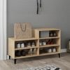 vidaXL Schuhregal Sonoma-Eiche 102x36x60 cm Holzwerkstoff