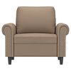 vidaXL Sessel Cappuccino-Braun 60 cm Kunstleder