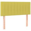 vidaXL Boxspringbett mit Matratze & LED Gr&uuml;n 120x200 cm Stoff