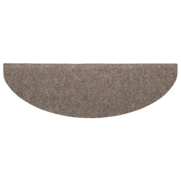 vidaXL Stufenmatten Selbstklebend 20 Stk. 65x21x4 cm Beige Halbrund Gro&szlig;