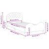 vidaXL Kinderbettgestell mit Kopfteil Meergr&uuml;n 90 x 200 cm Samt