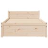 vidaXL Massivholzbett 90x190 cm