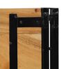 vidaXL Kopfteil 180 cm Massivholz Akazie und Eisen