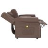 vidaXL 2-Sitzer Massagesessel mit Getr&auml;nkehalter Braun Kunstleder