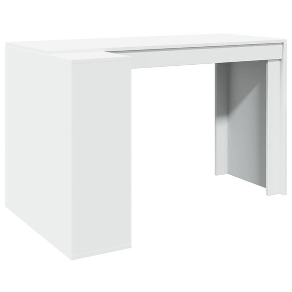 vidaXL Schreibtisch Wei&szlig; 123,5x73,5x75 cm Holzwerkstoff