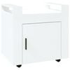 vidaXL B&uuml;rowagen Hochglanz-Wei&szlig; 60x45x60 cm Holzwerkstoff