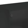 vidaXL Couchtisch mit Glast&uuml;ren Schwarz 102x50x42 cm
