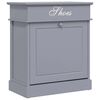 vidaXL Schuhschrank Grau 50 x 28 x 58 cm Paulownia Holz