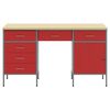 vidaXL Werkbank 3 pcs Rot 150 x 55 x 85 cm Ingenieure Holz und Stahl