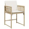 vidaXL Garten Essgruppe 9 pcs Beige Poly-Rattan