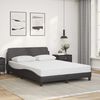 vidaXL Bettgestell "Dover" Grau 120x200 cm Kunstleder