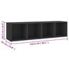 vidaXL 3-tlg. TV-Schrank-Set Grau Holzwerkstoff