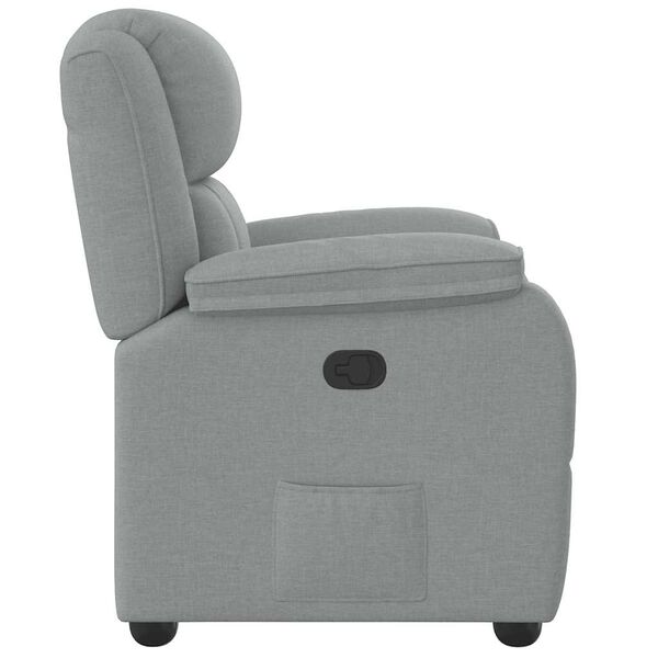 vidaXL Relaxsessel Hellgrau Stoff