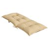 vidaXL Hochlehner-Auflagen 2 Stk. Melange Beige 120x50x7 cm Stoff