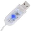 vidaXL Weihnachtsdeko Weihnachtsmann LED Luxus-Stoff 120 cm