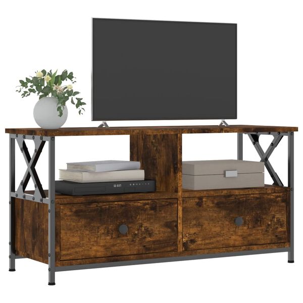 vidaXL TV-Schrank Sonoma-Eiche 90x33x45 cm Holzwerkstoff & Eisen
