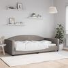 vidaXL Tagesbett Taupe 100x200 cm Stoff
