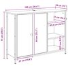 vidaXL Sideboard Artisan-Eiche 100 x 33 x 75 cm Holzwerkstoff