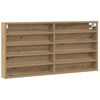 vidaXL Vitrine Wandhalterung Artisan-Eiche 100 x 8,5 x 50 cm