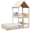 vidaXL Etagenbett mit Dach 80x200 cm Massivholz Kiefer