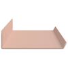 vidaXL Schwebendes Regal Wandmontiert 4 pcs Rosa 60 x 9 x 2,5 cm Stahl