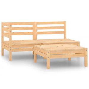 vidaXL Gartensofa 4-Sitzer Massivholz Douglasie