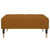 vidaXL Fu&szlig;hocker Braun 78x56x32 cm Samt