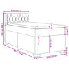 vidaXL Boxspringbett mit Matratze Dunkelgr&uuml;n 90x190 cm Samt