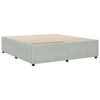 vidaXL Bettgestell ohne Matratze Hellgrau 180x200 cm Samt