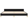 vidaXL Bettgestell ohne Matratze Schwarz 200x200 cm Stoff