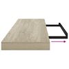 vidaXL Schweberegale 2 Stk. Eichen-Optik 90x23,5x3,8 cm MDF
