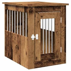 vidaXL Hundek&auml;fig im M&ouml;belstil Altholz-Optik 45x62x59 cm Holzwerkstoff
