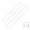 vidaXL Sicherheitsgitter f&uuml;r Fenster mit 4 Querstangen 3 pcs 63-114 cm