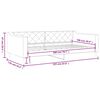 vidaXL Tagesbett Creme 100x200 cm Stoff