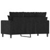 vidaXL 2-Sitzer-Sofa Schwarz 120 cm Samt