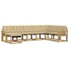 vidaXL Outdoor-Sofagarnitur 8 stk. Wei&szlig; und Beige