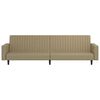 vidaXL Schlafsofa 2-Sitzer Cappuccino-Braun Kunstleder