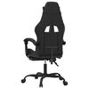 vidaXL Gaming-Stuhl mit Fu&szlig;st&uuml;tze Schwarz Kunstleder