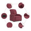 vidaXL Relaxsessel Weinrot Stoff