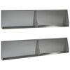 vidaXL St&uuml;tzmauer 4 stk. 100 x 12 x 40 cm Verzinkter Stahl Silber