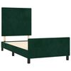 vidaXL Bettgestell ohne Matratze Dunkelgr&uuml;n 90x190 cm Samt