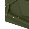 vidaXL H&uuml;hnertretfeeder Olive Gr&uuml;n 50 x 40 x 29 cm Kaltgewalzter Stahl
