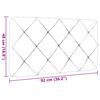 vidaXL Kopfteil-Kissen Blau 90 cm Stoff