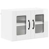 vidaXL Wandglas-Schrank LUCCA Hochglanz Wei&szlig; 60 x 31 x 40 cm