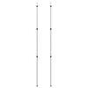 vidaXL Teleskop-Tarpstangen 102-260 cm 2 Stk. Aluminium